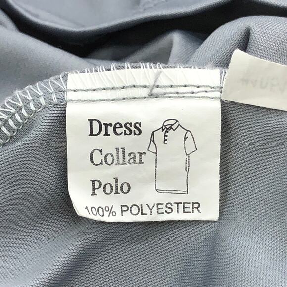 Collars & Co Mens Size 2X Polo Shirt Dress Collar Short Sleeve Polyester Grey - Picture 14 of 16